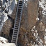 Ferrata Bepi Zac wooden staircase
