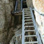 Ferrata Bepi Zac stairs
