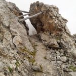 Ferrata Bepi Zac ridge trail