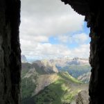 Ferrata Bepi Zac seen from the trench