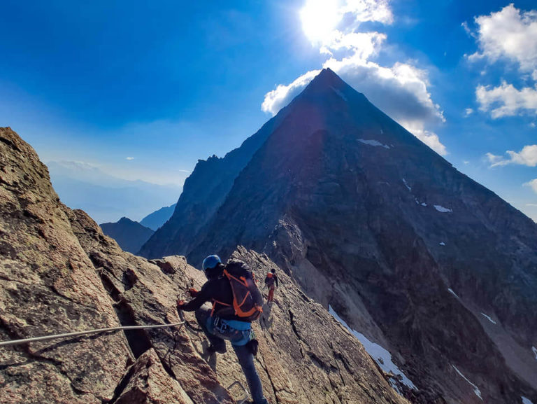 Ferrata Emilius – foto lungo la salita