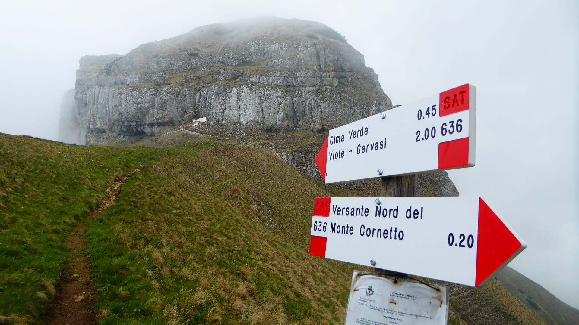 Ferrata Segata Alle Tre Cime Del Bondone