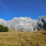 Ferrata Stella Alpina 14 avvicinamento con Agner