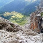 Ferrata Stella Alpina 21 rientro canalone