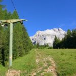 Ferrata Stella Alpina 44 avvicinamento lungo ex piste