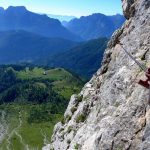 Ferrata Stella Alpina 50 rifugio scarpa dalla ferrata