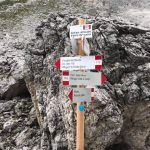 Incrocio sentieri 117 e 118 nel ciadin della neve