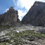 Sentiero Attrezzato Bonacosa salita alla forcella del diavolo